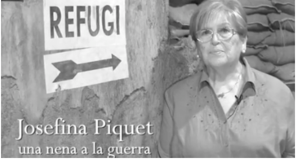 Josefina Piquet en un refugio